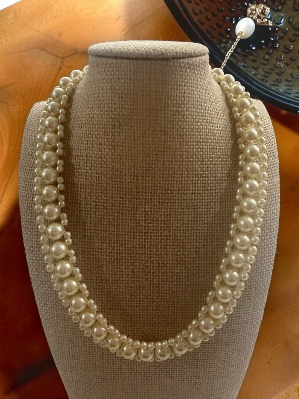 Classic Ivory Faux Pearl Beaded Necklace